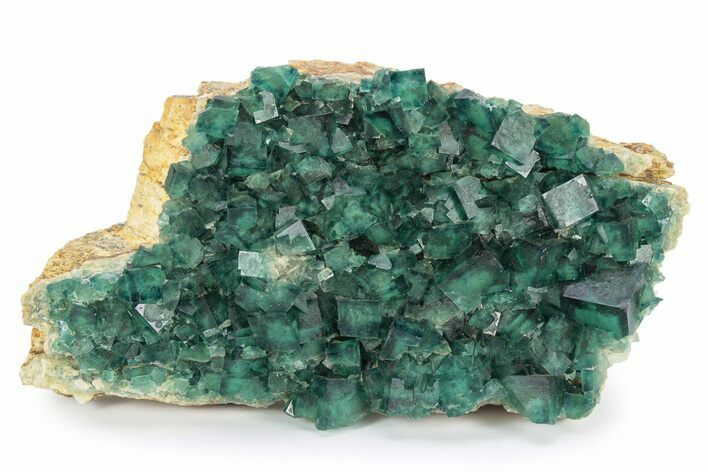 Green, Fluorescent, Cubic Fluorite Crystals - Madagascar #246160